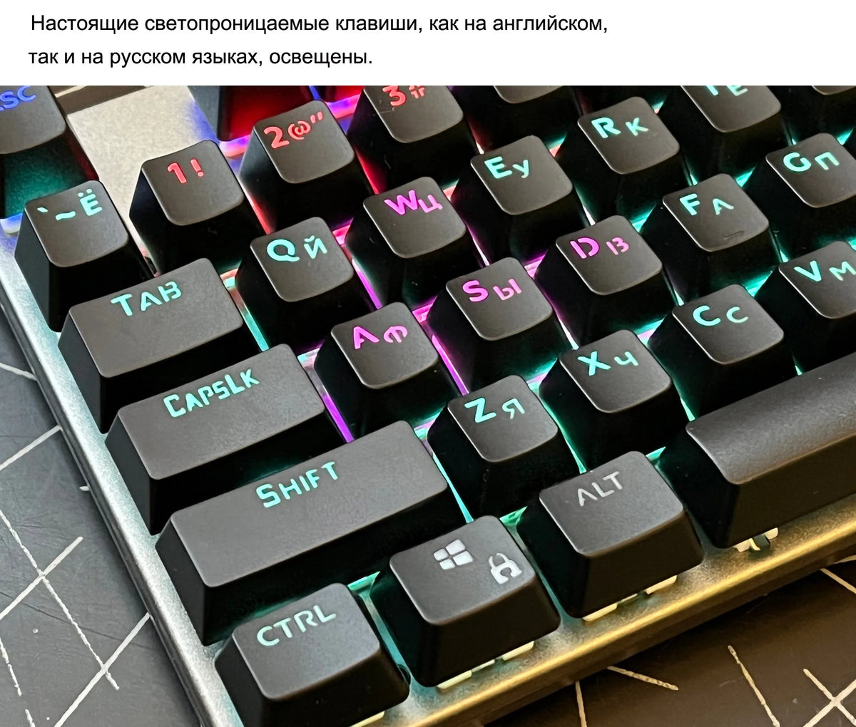 104 Keys RGB Metal Mechanical Gaming Keyboard