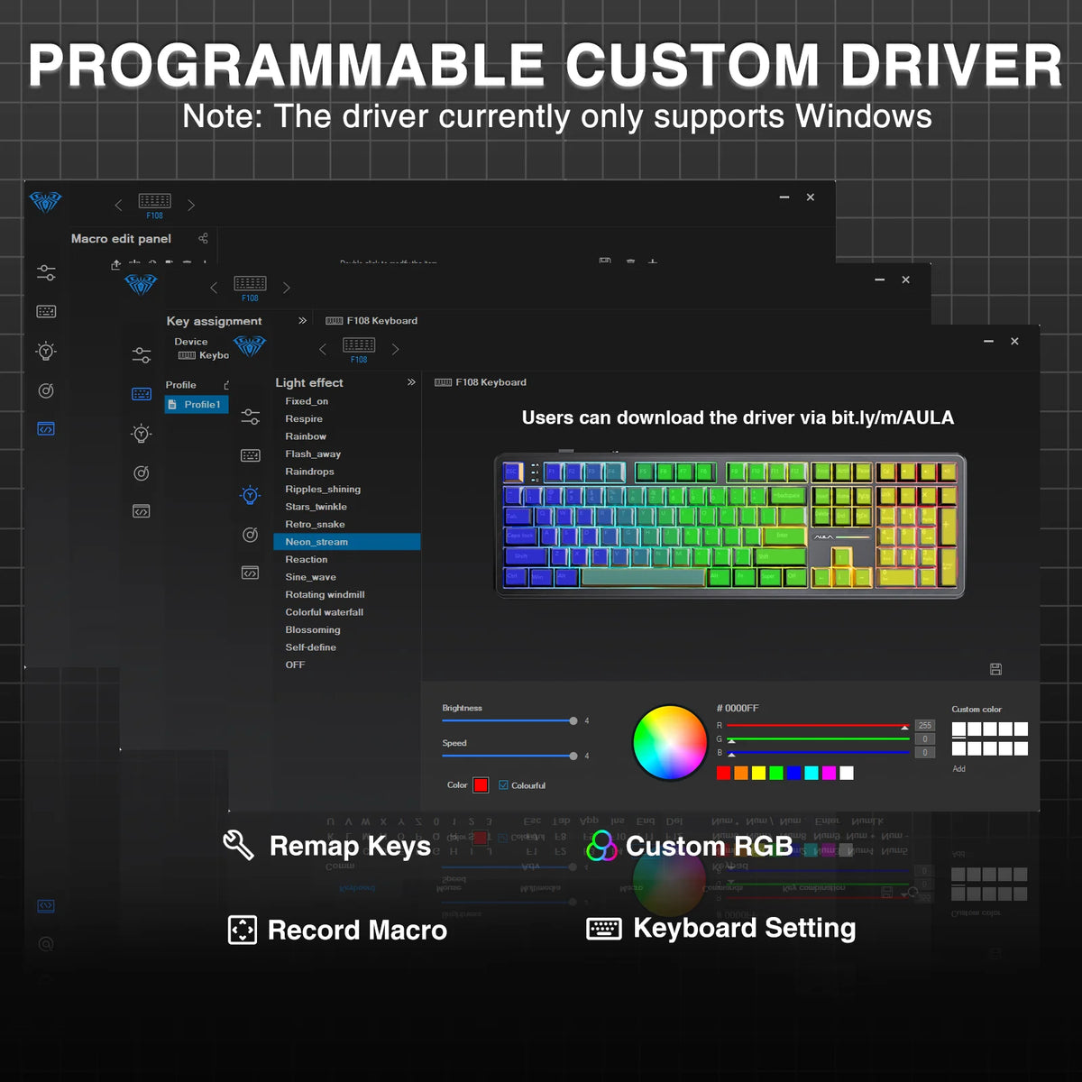 100% Layout RGB Mechanical Gaming Keyboard