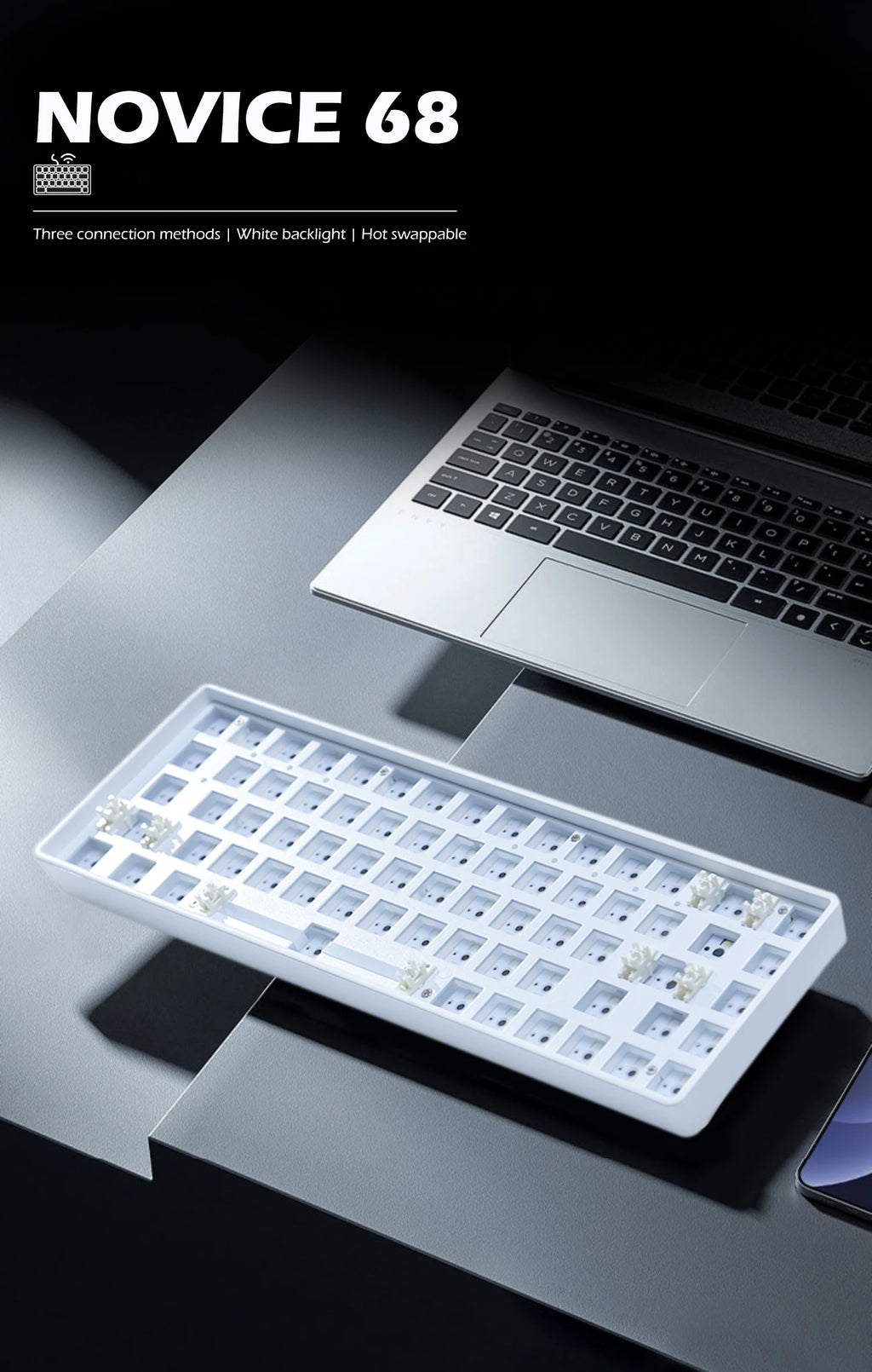 Novice 68Key Wireless Mechanical Keyboard Kit