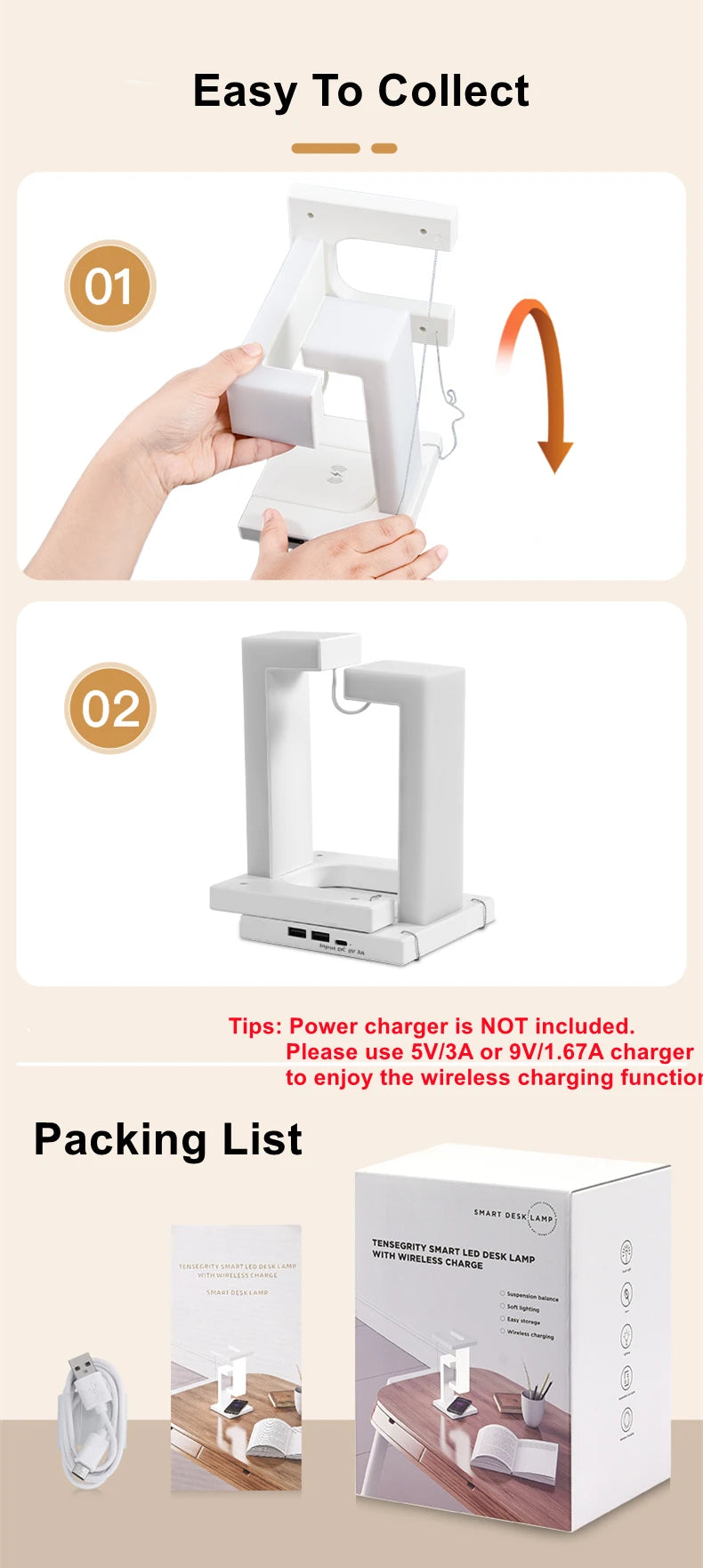 Floating Lamp with Wireless Charger