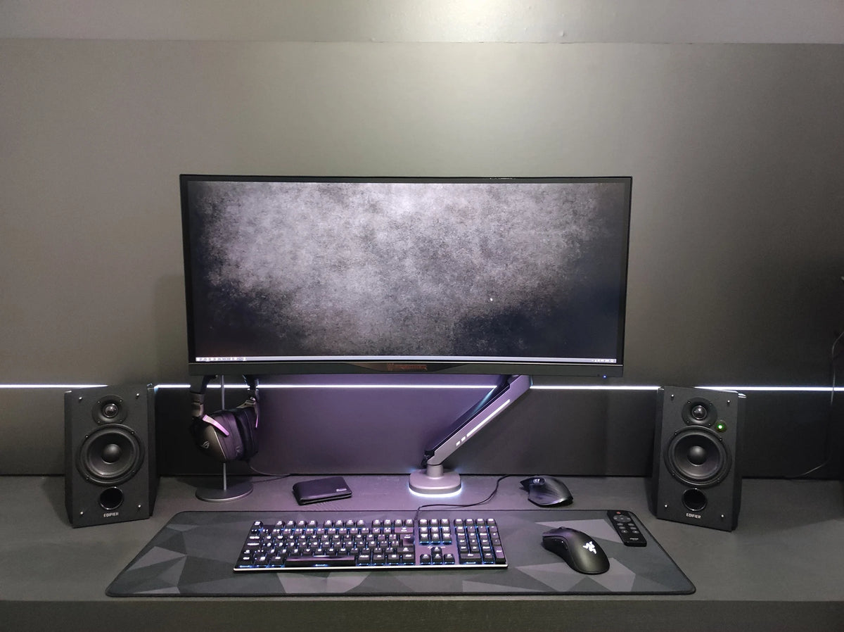 Black Rubber XXL Desk Mouse Pad Mat