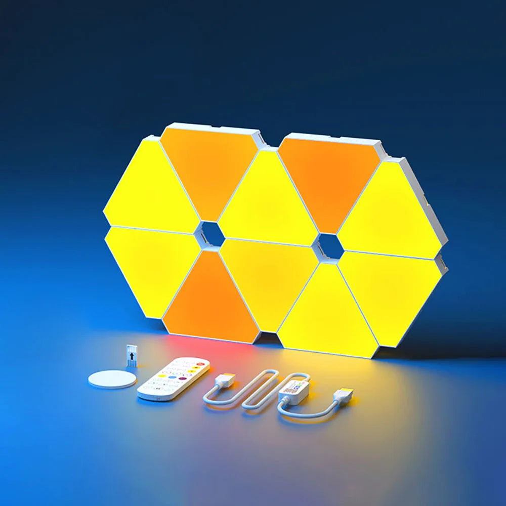 RGB Triangular Quantum Wall Lamp