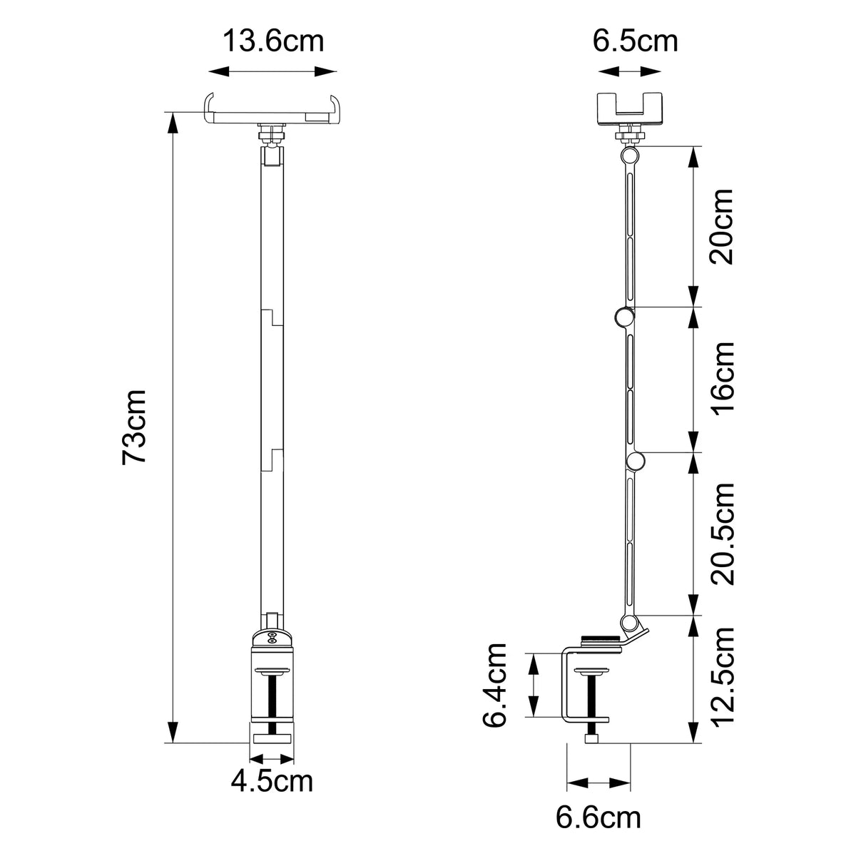 Long Arm Tablet & Monitor Stand Mount