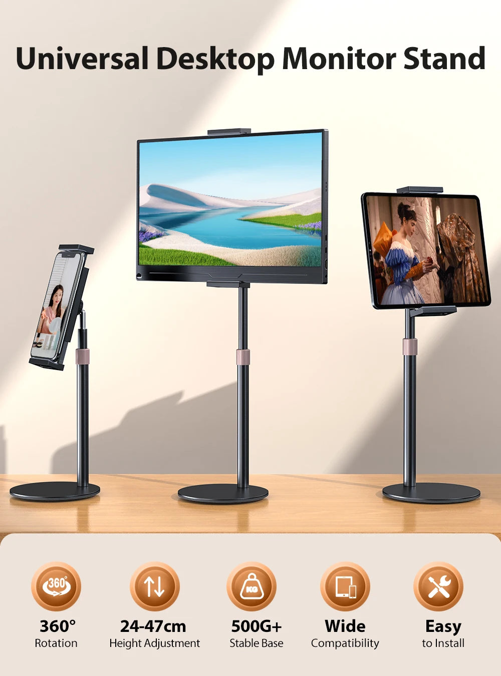 Adjustable VESA Monitor Desk Mount