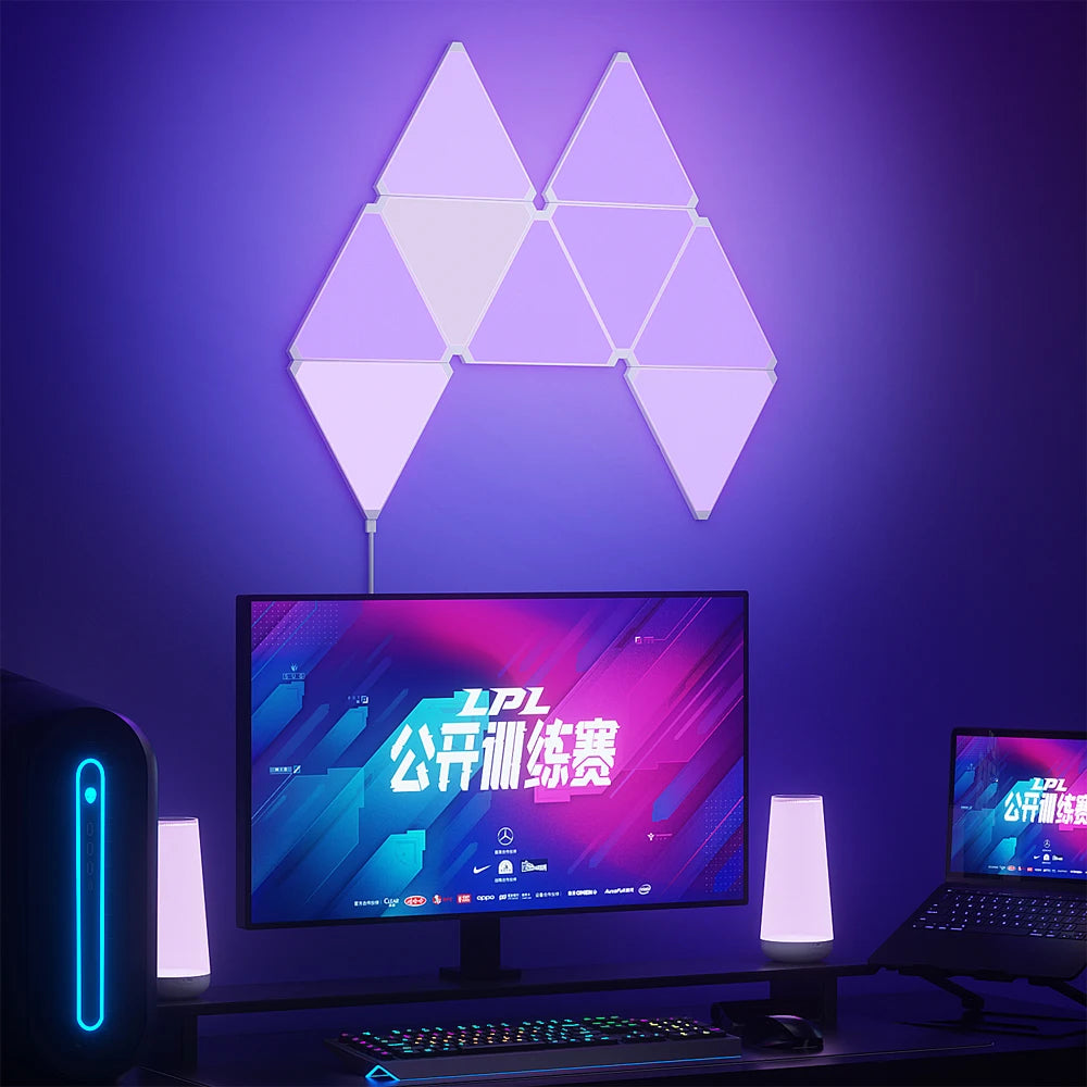 Smart RGB Quantum Triangle Wall Light