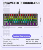 K61 Wired RGB Mechanical Gaming Keyboard