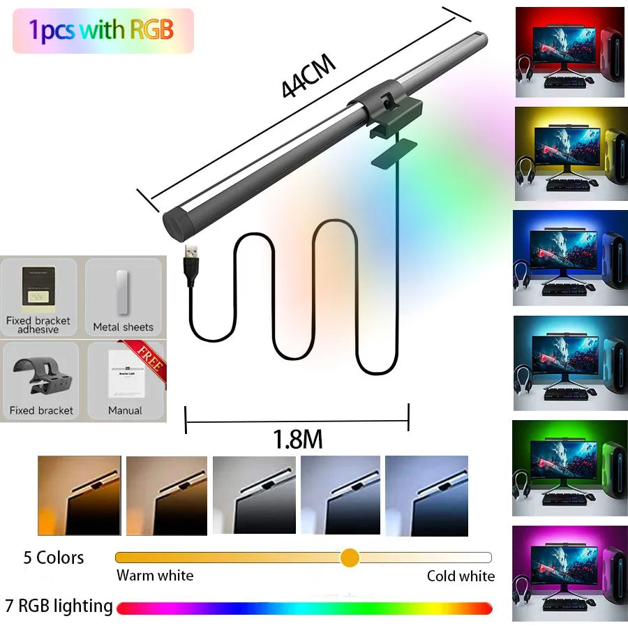 RGB Displays Monitor Light Bar