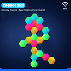 LED Hexagon Night Lights Smart Home Gaming Wall Lights