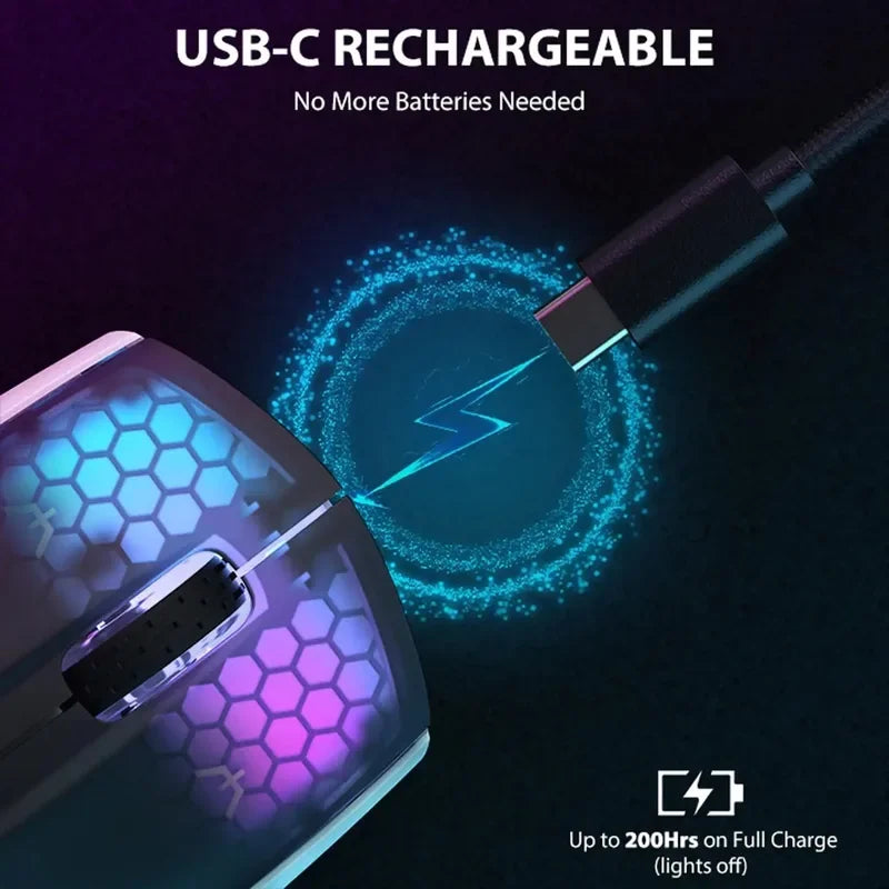 X5 RGB Wireless Gaming Mouse with 3 Modes