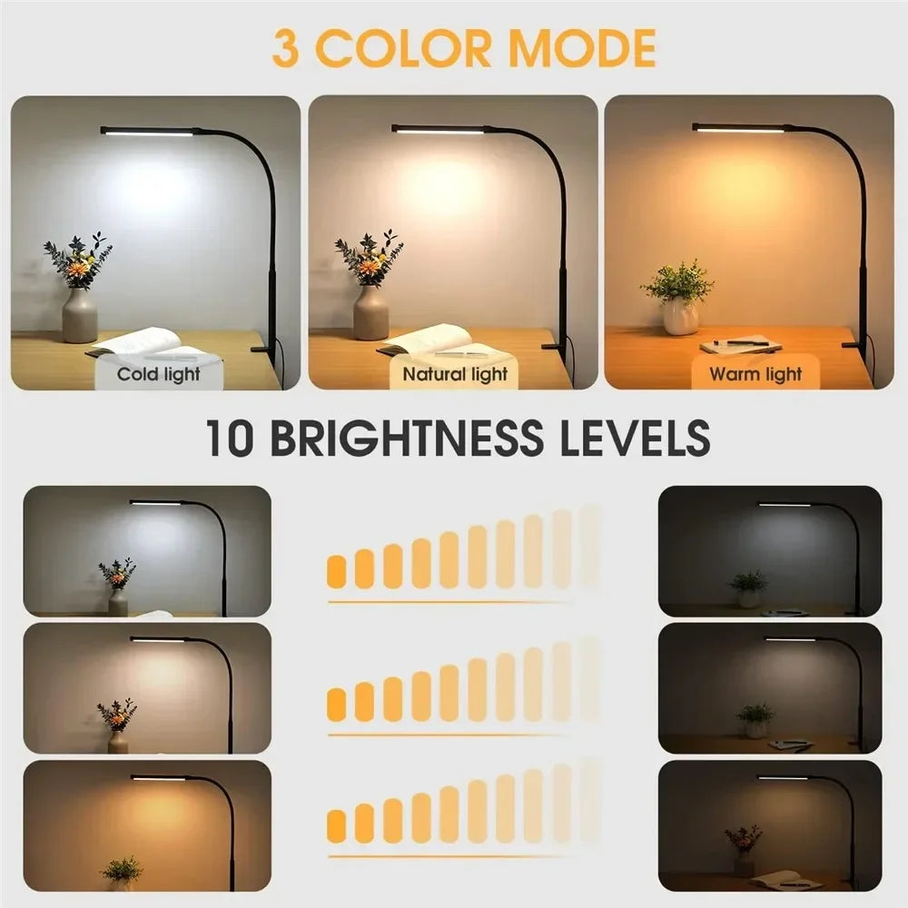 Double/Single Head LED Desk Lamp