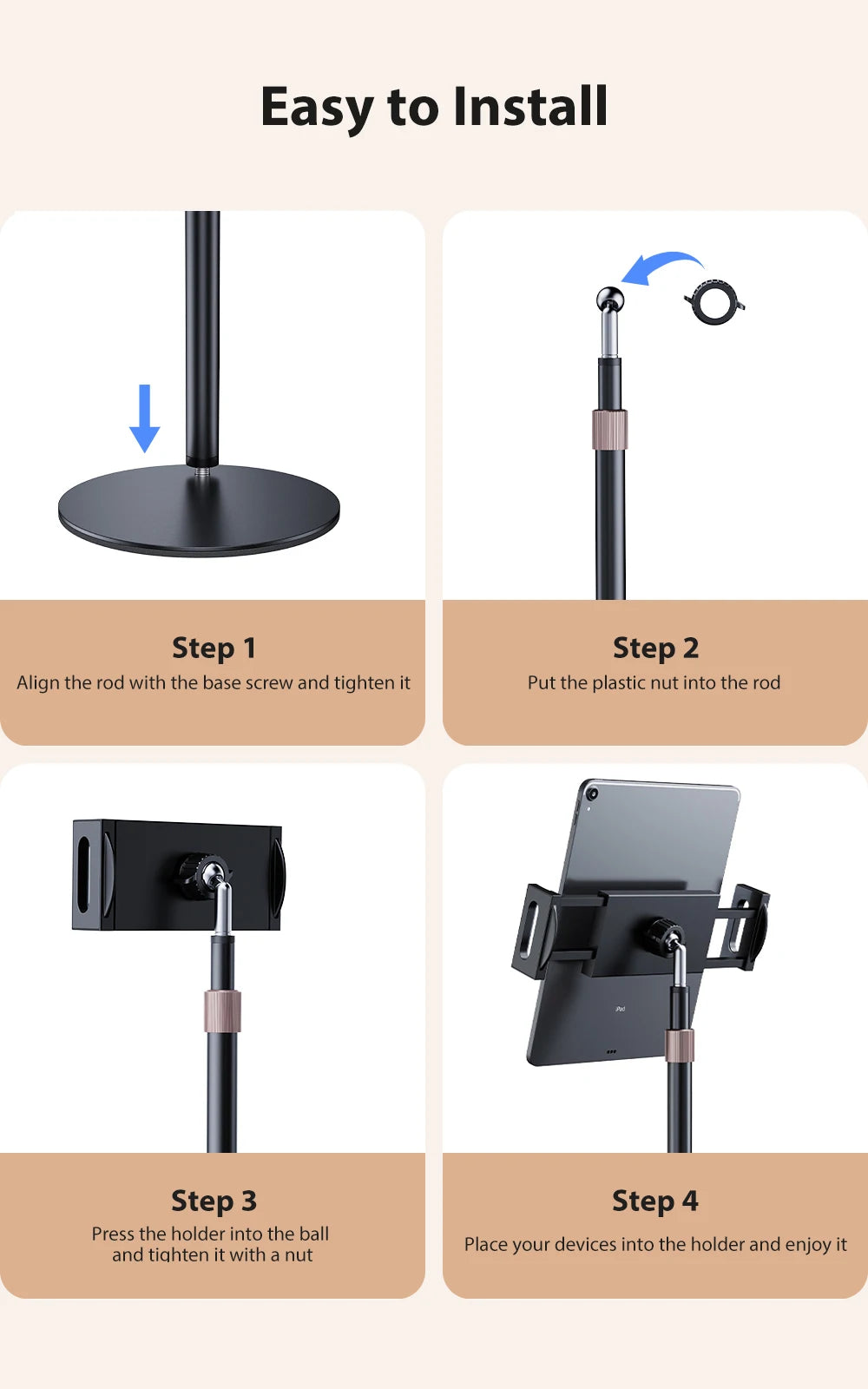 Adjustable VESA Monitor Desk Mount