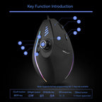 C-18 RGB Vertical Gaming Mouse 11-Button USB