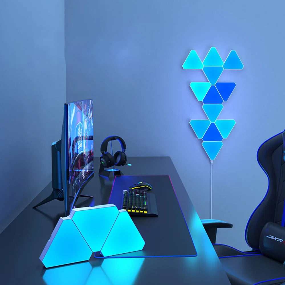 RGB Triangular Quantum Wall Lamp