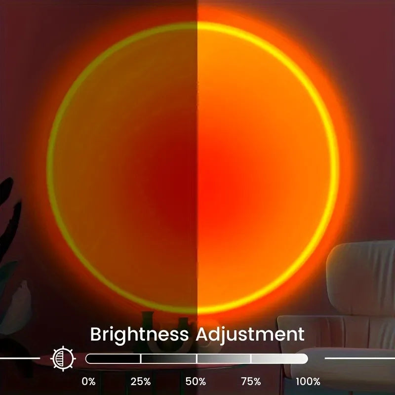 Vibrant Sunset Projection Lamp