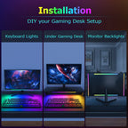 2 In1 Under Monitor Light Bar Gaming Lights