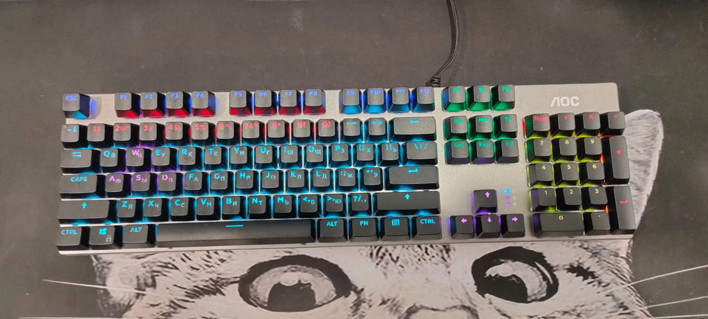104 Keys RGB Metal Mechanical Gaming Keyboard