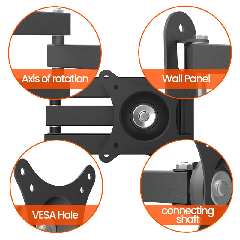 Tiltable 360° TV Wall Mount Bracket