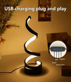 Spiral LED Dimmable Table Lamp