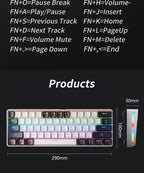 USB 61Key RGB Mechanical Gaming Keyboard