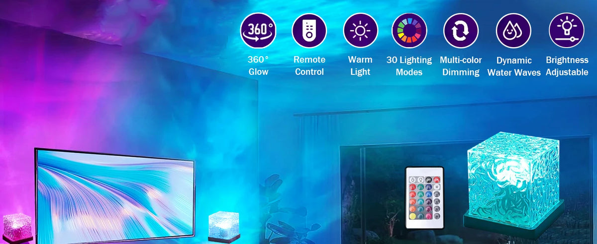 Ocean Wave RGB Aurora Projector Lamp