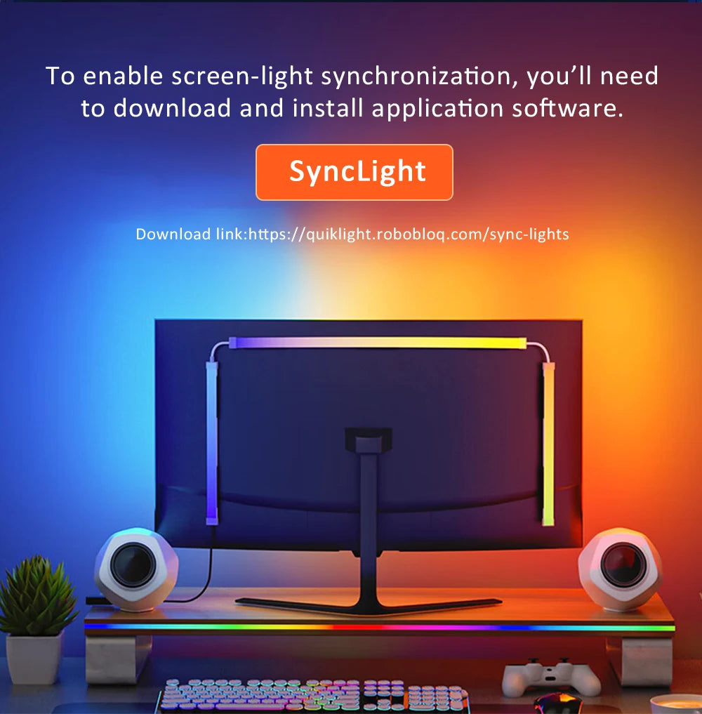 USB RGB Monitor LED Light Strip