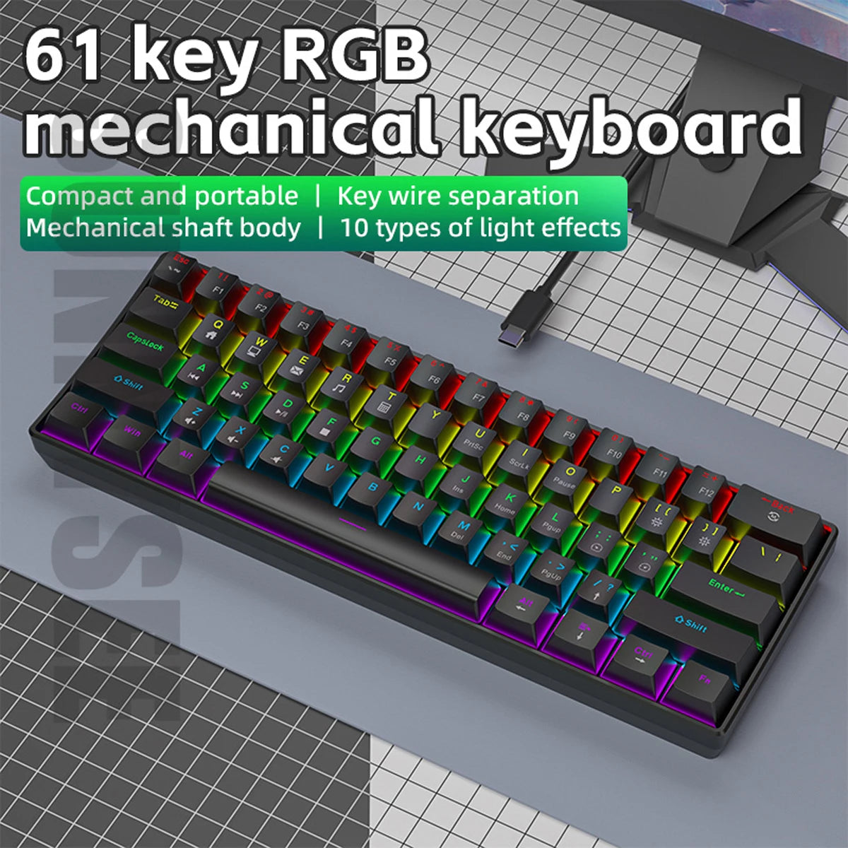 K61 Wired RGB Mechanical Gaming Keyboard