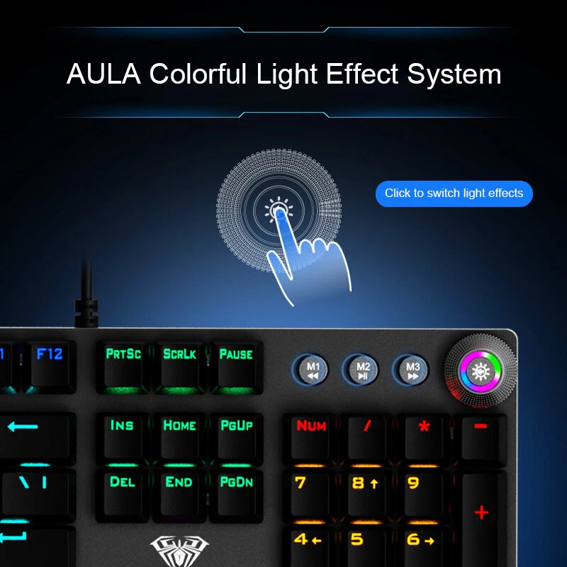 Wired 104-Key RGB Mechanical Gaming Keyboard