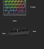 Wired Magnetic RGB E-Sports Mechanical Keyboard