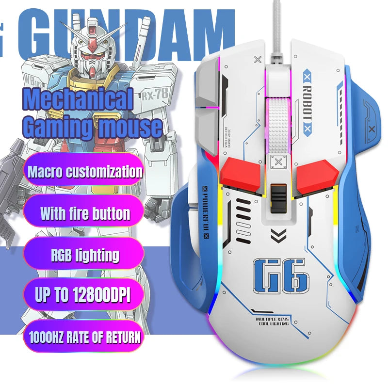 Wired RGB Macro Programmable Gaming Mouse