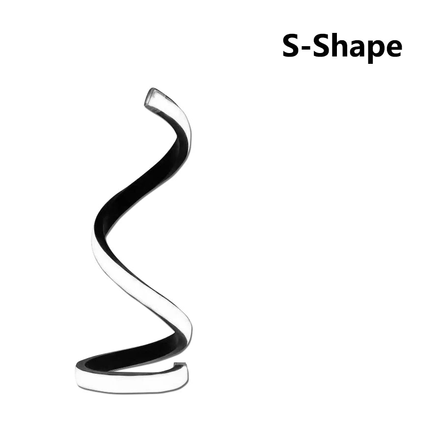 Modern USB Spiral LED Table Lamp