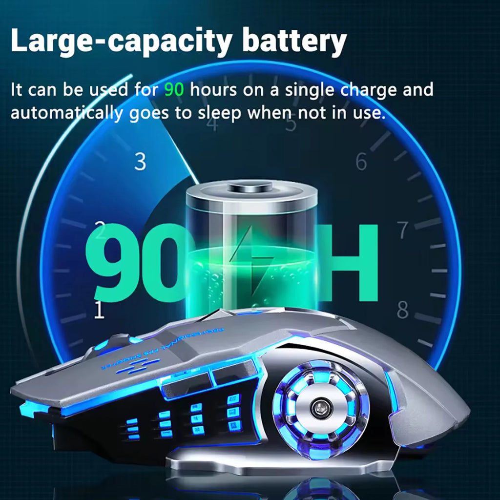 2.4G USB Bluetooth Rechargeable Wireless Mouse