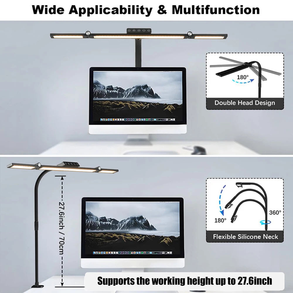 Double Head LED Desk Lamp