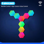 LED Hexagon Night Lights Smart Home Gaming Wall Lights