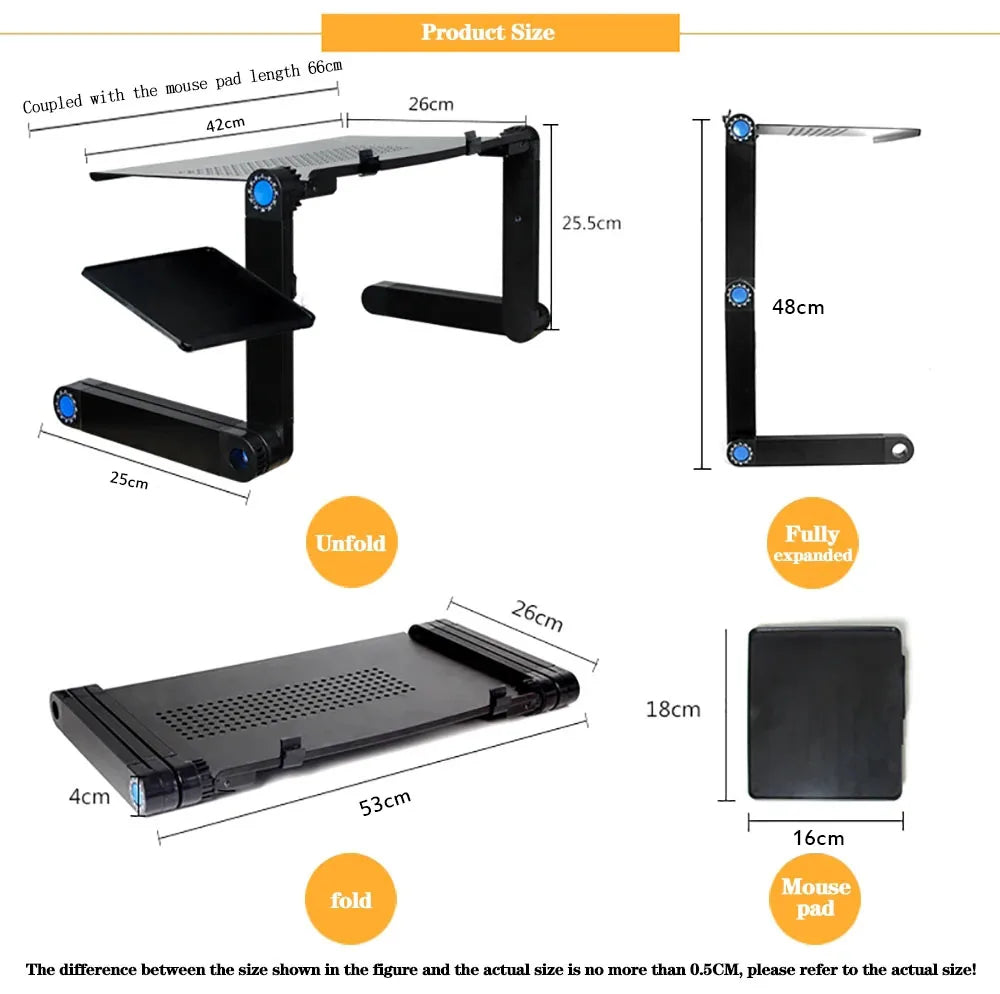 Adjustable Aluminum Laptop Desk Stand