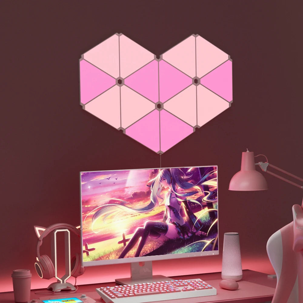 Smart RGB Quantum Triangle Wall Light