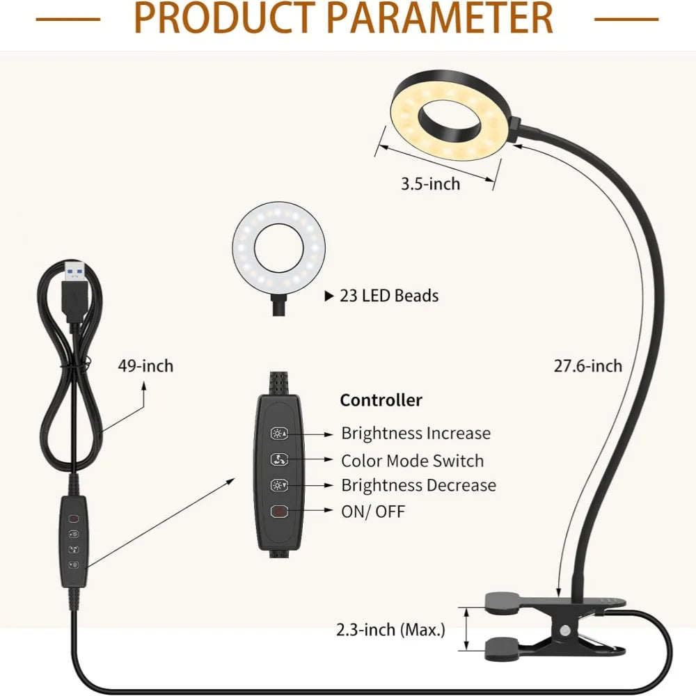 LED Reading Desk Clamp Lamp
