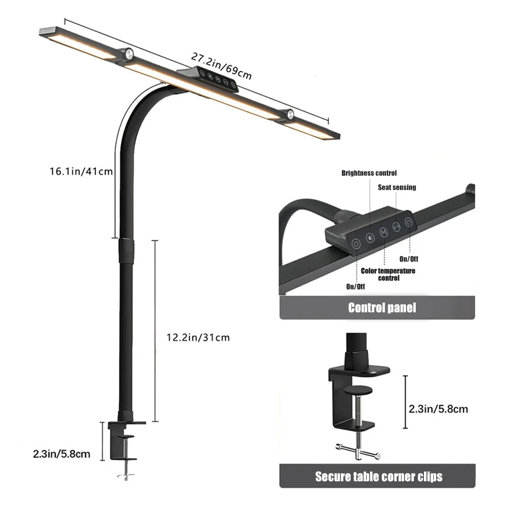 Double Head LED Desk Lamp