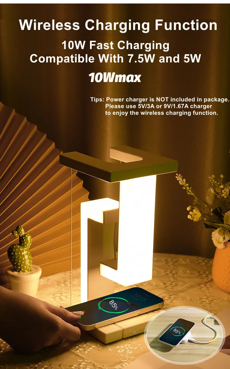 Floating Lamp with Wireless Charger