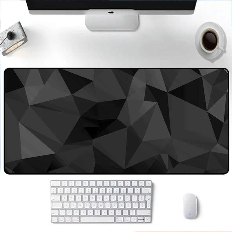 Black Rubber XXL Desk Mouse Pad Mat