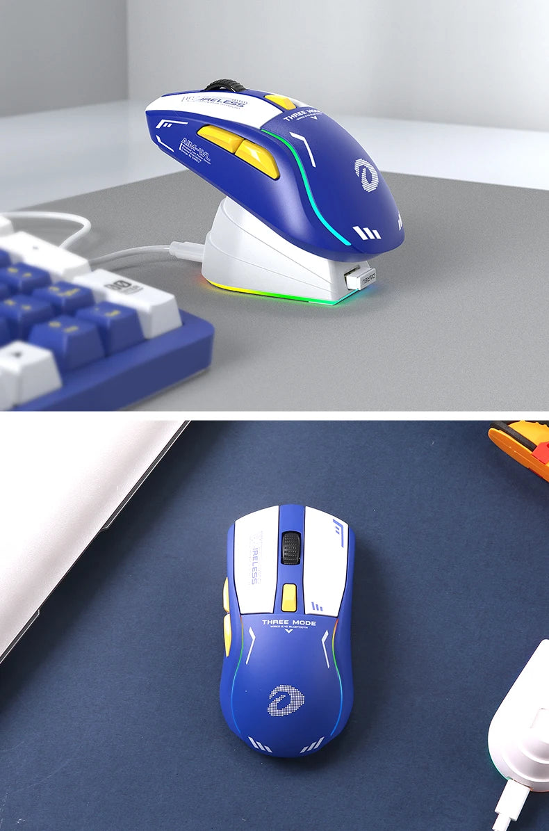Tri-Mode RGB Gaming Mouse with Charging Base