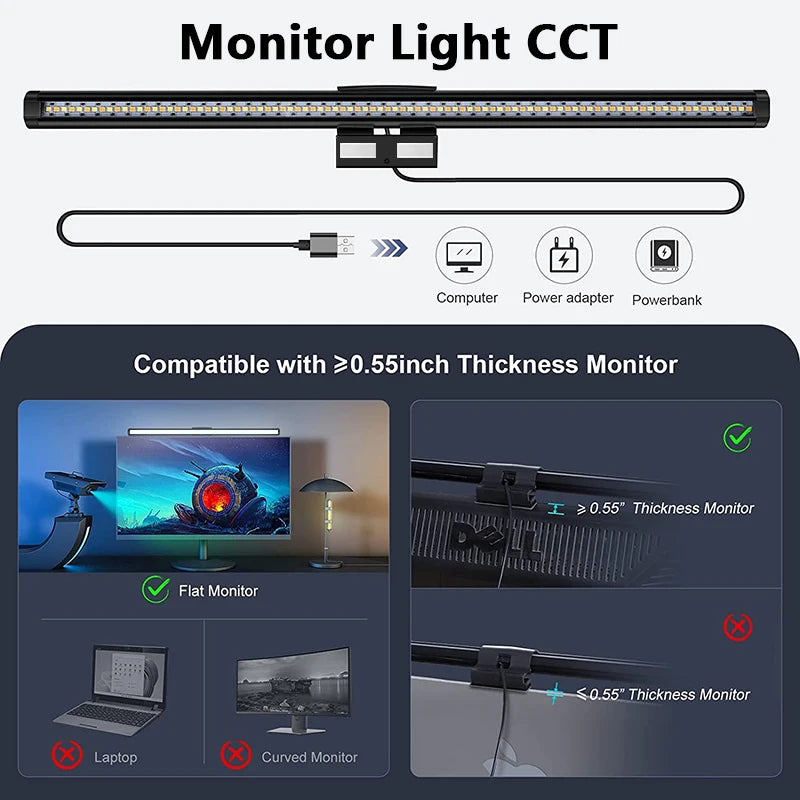 RGB Displays Monitor Light Bar