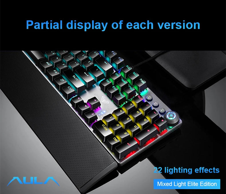 Wired 104-Key RGB Mechanical Gaming Keyboard