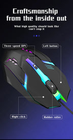 Ergonomic 4-Button RGB Gaming Mouse