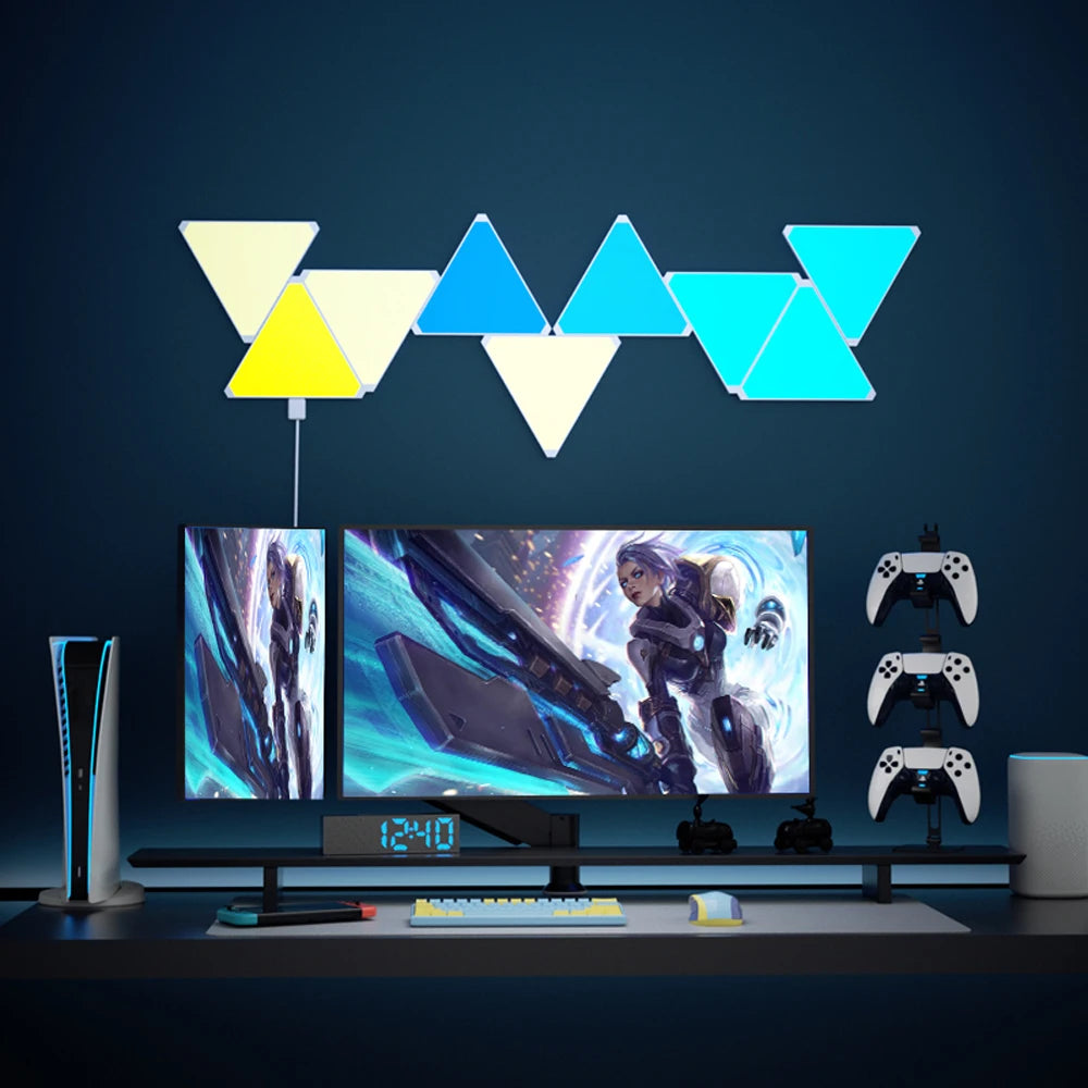 Smart RGB Quantum Triangle Wall Light