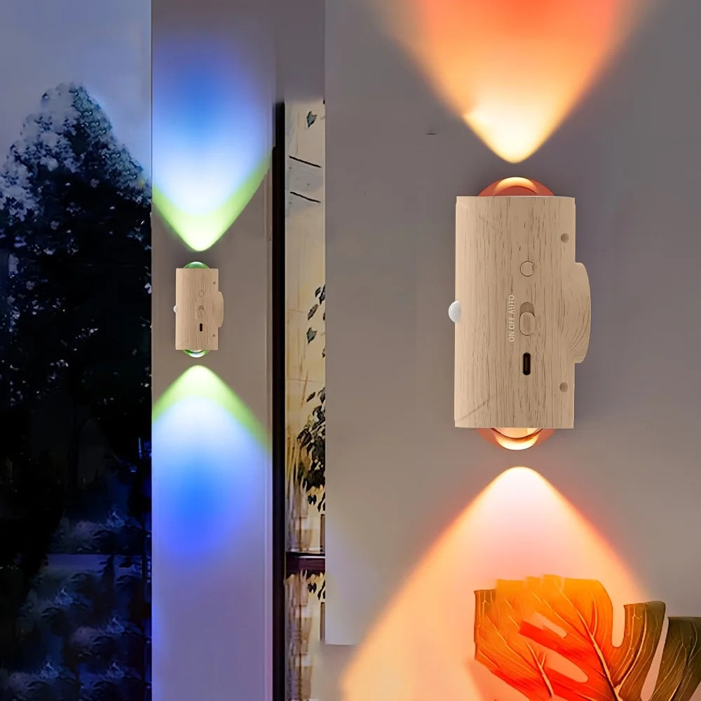 RGB Gradient Motion Sensor Wall Lamp