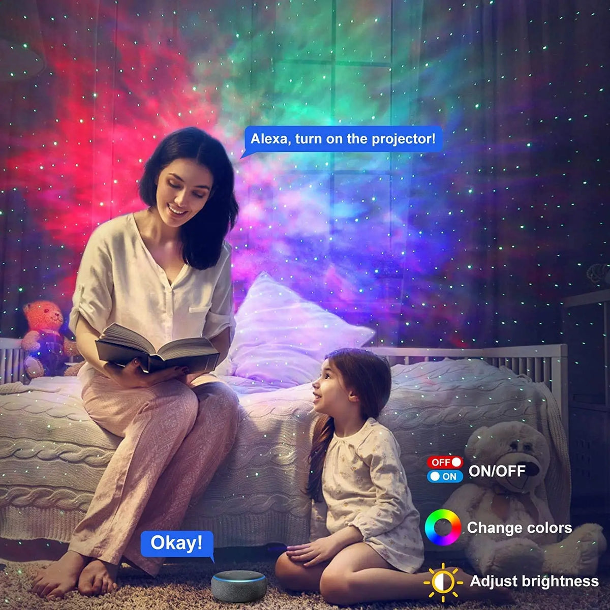 Smart Aurora Galaxy Star Projector