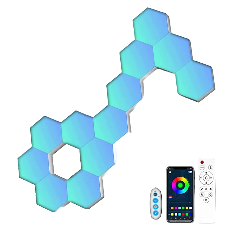RGB LED Hexagon Light Bluetooth Indoor Wall Light
