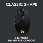 Logitech G102 RGB Gaming Mouse with 6 Buttons